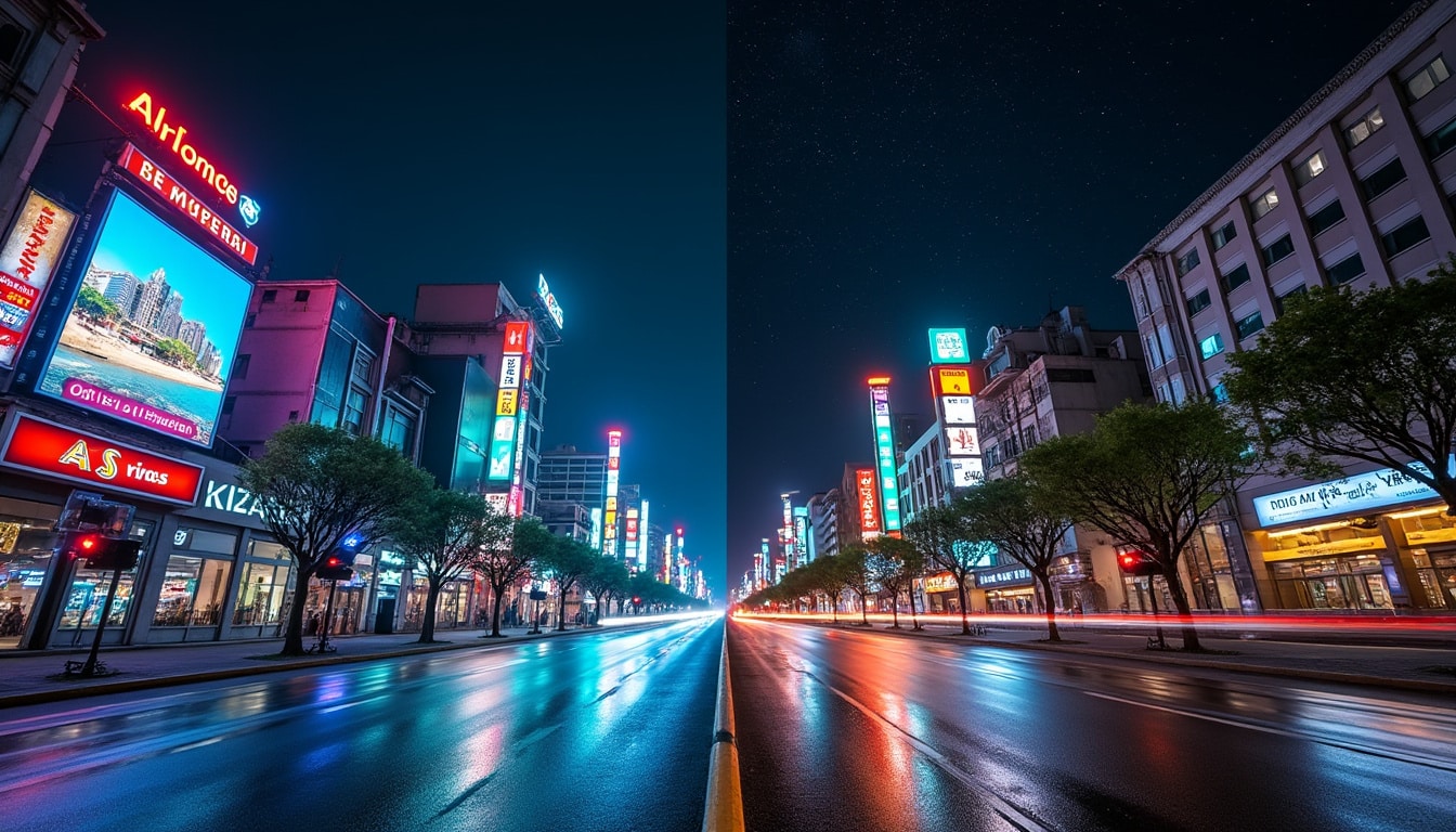 découvrez comment la restriction de la pollution lumineuse nocturne est renforcée par l'extinction des enseignes commerciales, pour un environnement plus respectueux et des nuits plus paisibles.