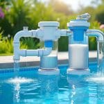 assurez la pureté de l'eau de votre piscine grâce à l'efficacité des pompes à sable, un système de filtration performant pour une eau claire et saine toute l'année.