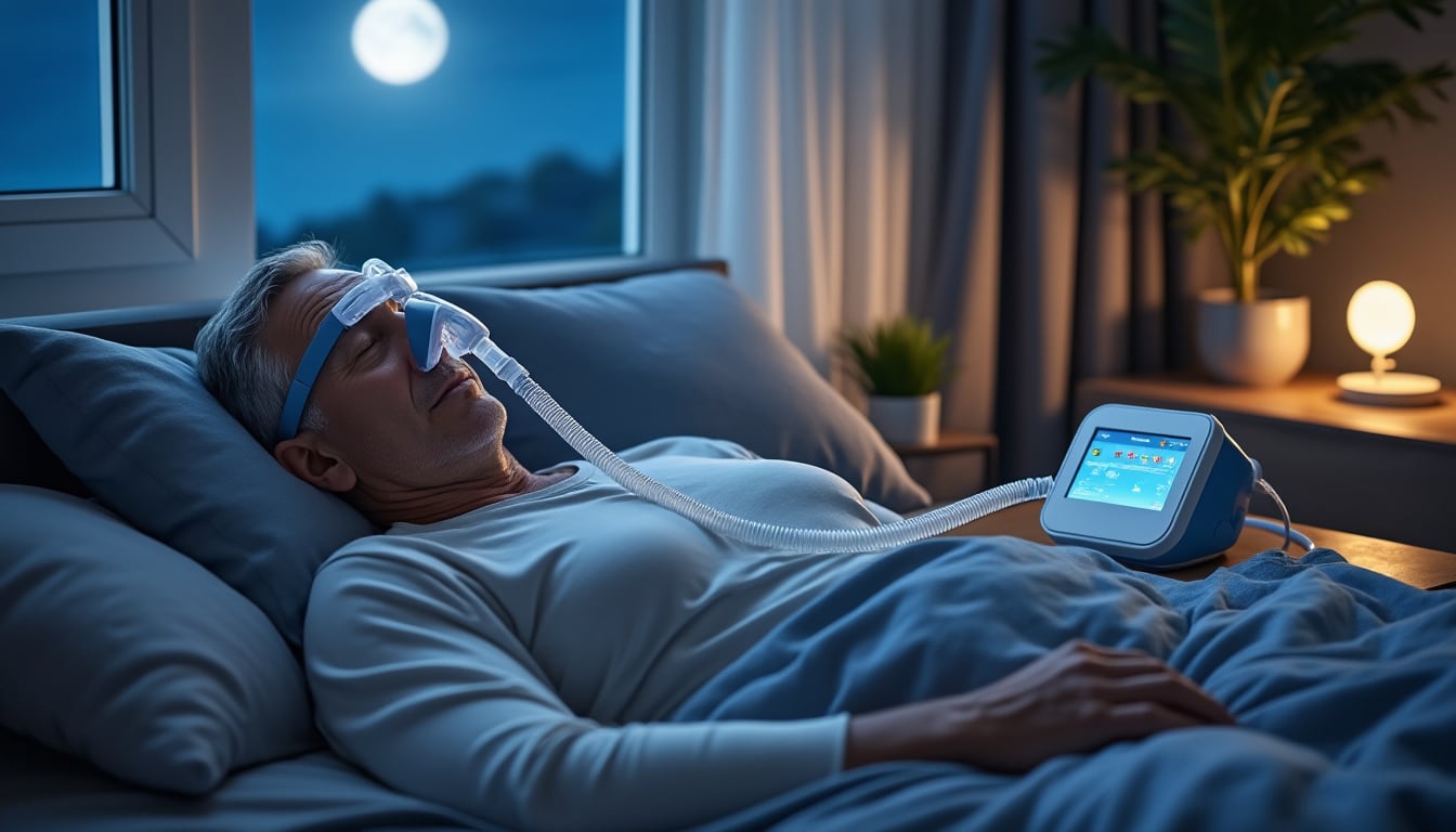 découvrez comment le traitement de l'apnée obstructive du sommeil est maintenu grâce à l'utilisation nocturne d'un appareil à pression positive continue, pour améliorer la qualité de votre sommeil et votre santé globale.